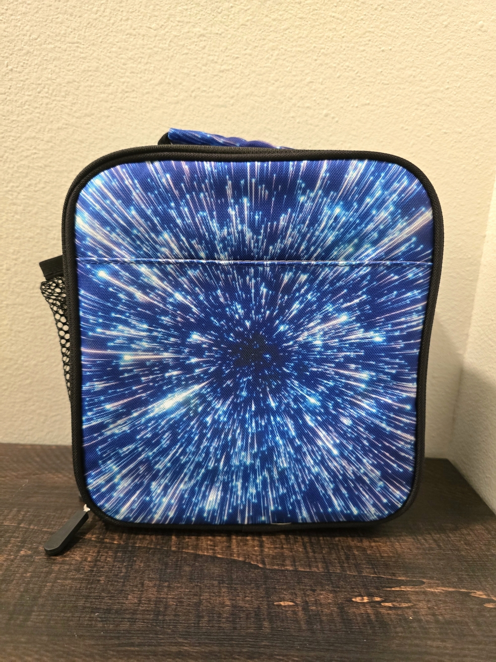 Pottery Barn Teen Gear Up Hyperdrive Galaxy Insulated Lunch Bag Blue